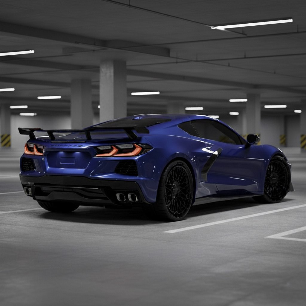 Corvette C8 — Gloss black