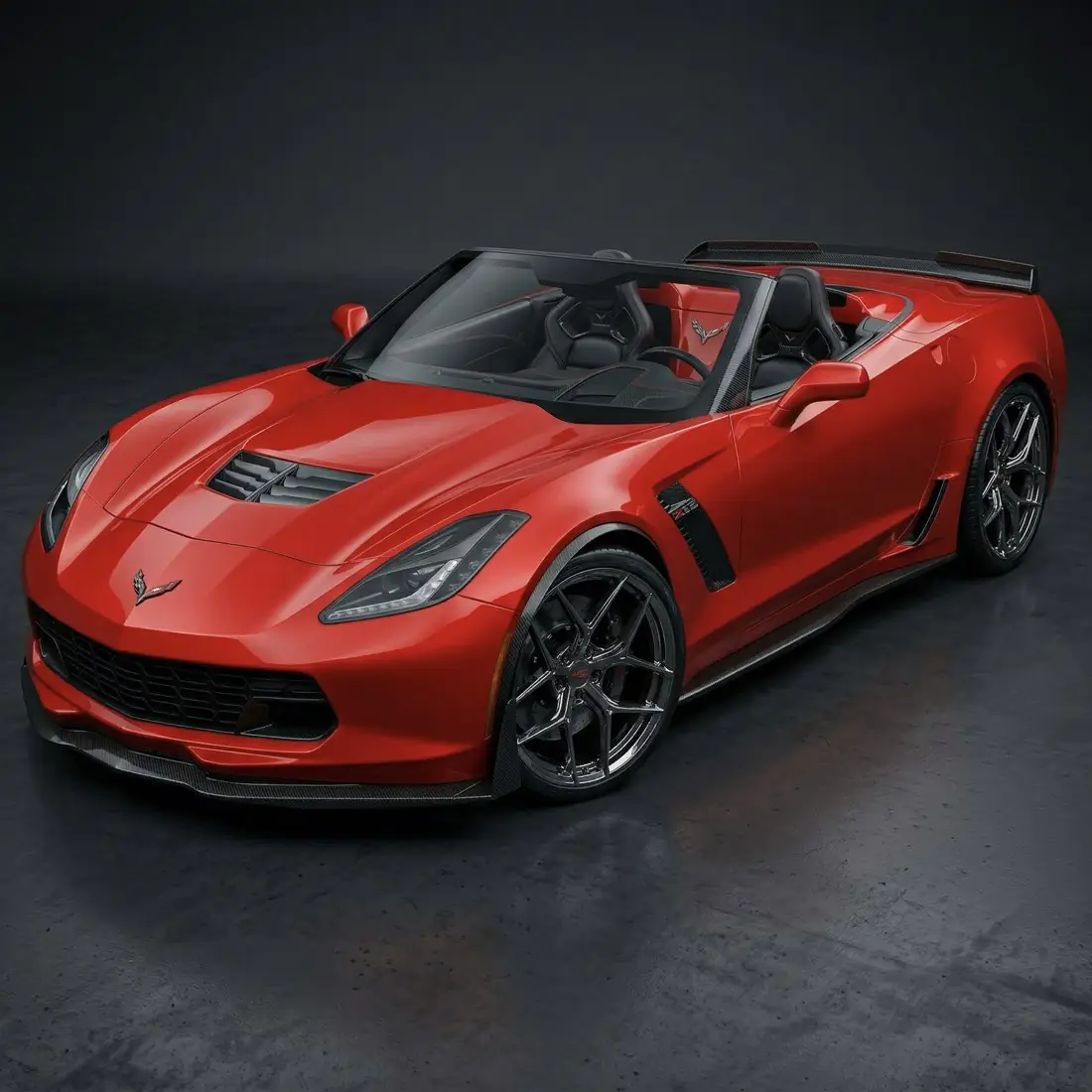 C7 Z06 on WC Forged wheels, KINGPIN · Silver