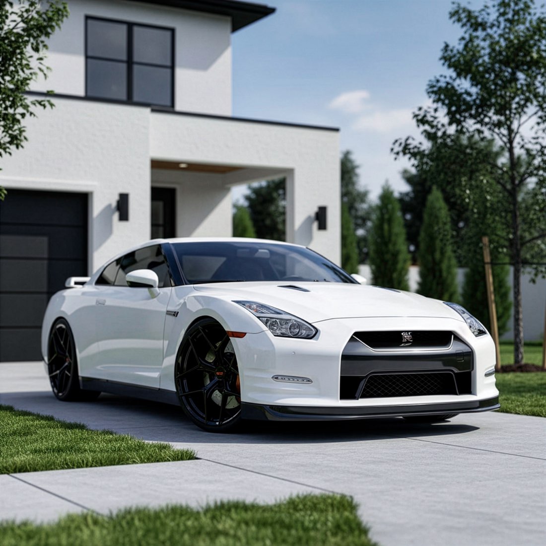 Nissan GT-R — Gloss black
