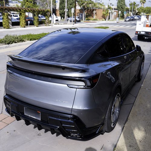 Tesla Model Y — Gloss black machined